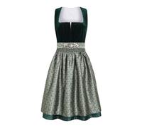 Dirndl Damen midi Lang Dirndl Trachtenkleid Trachtenrock Dirndl-Komplettsets Trachtenmode Trachten Damen mit 3 Teilig Dirndl Schürze Dirndlbluse Oktoberfest Dresses Dirndlkleid Blau Rot Grün