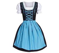 Dirndl Damen Midi Trachtenkleid Damen Grosse Grössen Dirndlkleid Damen Trachten Kleid Schürze Dirndel Trachtenmode Dirndelkleider Dirndl & Dirndl-Sets für Frauen Mädchen Oktoberfest Outfit