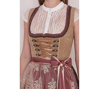 Dirndl - Krüger Collection % - inkl. Schürze - 60 cm - 115562-060-0290 Bordeaux - Gr. - 36