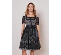 Dirndl LONIE % - Krüger Madl - 60 cm - 418166-060-0004 Schwarz/Schwarz - Länge - 60 cm