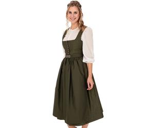 Dirndl MARJO "Dirndl MEDLINGEN", Damen, Gr. 38, EURO, grün (oliv), Obermaterial: 58% Polyester PES. 42% Baumwolle CO., Kleider (62820006-38) oliv