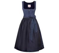 Dirndl MARJO "Mididirndl BIEBELRIED", Damen, Gr. 38, EURO, blau (navy), Obermaterial: 60% Polyester PES. 40% Viskose CV., Kleider (71588624-38) navy