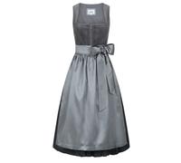 Dirndl NÜBLER "Dirndl lang Florentine", Damen, Gr. 40, EURO, grau, Obermaterial: 99% Baumwolle CO. 1% Elasthan EL., Kleider (73241461-40) grau