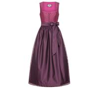 Dirndl NÜBLER "Dirndl lang Gerit", Damen, Gr. 46, EURO, lila (beere), Obermaterial: 100% Polyester PES., Kleider (55126726-46) beere