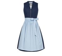 Dirndl NÜBLER "Dirndl Midi Florence", Damen, Gr. 38, EURO, blau, Obermaterial: 100% Baumwolle CO., Kleider (60754859-38) blau