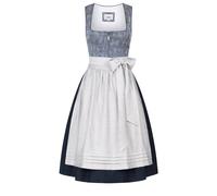 Dirndl NÜBLER "Dirndl midi Frauke", Damen, Gr. 40, EURO, blau, Obermaterial: 100% Polyester PES., Kleider (53698764-40) blau