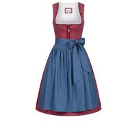 Dirndl NÜBLER "Dirndl midi Gesr", Damen, Gr. 40, EURO, rot (bordeaux), Obermaterial: 100% Baumwolle CO., Kleider (59973740-40) bordeaux