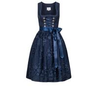 Dirndl NÜBLER "Dirndl midi Gloria", Damen, Gr. 36, EURO, blau, Obermaterial: 100% Polyester PES., Kleider (31492018-36) blau