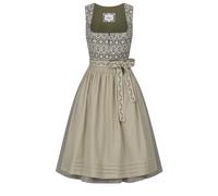 Dirndl NÜBLER "Dirndl midi Gudrun", Damen, Gr. 44, EURO, grün (oliv), Obermaterial: 100% Baumwolle CO., Kleider (34685302-44) oliv