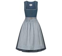 Dirndl NÜBLER "Dirndl midi Gudrun", Damen, Gr. 52, EURO, blau (petrol), Obermaterial: 100% Polyester PES., Kleider (82922468-52) petrol