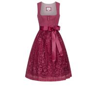 Dirndl NÜBLER "Dirndl midi Gundi", Damen, Gr. 42, EURO, lila (beere), Obermaterial: 100% Polyester PES., Kleider (42037015-42) beere