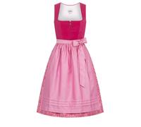 Dirndl NÜBLER "Dirndl Midi Karla", Damen, Gr. 36, EURO, rosa, Obermaterial: 90% Polyamid PA. 10% Viskose CV., Kleider (90460249-36) rosa