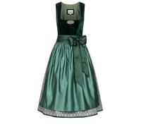 Dirndl NÜBLER "Dirndl midi Marlies", Damen, Gr. 40, EURO, grün, Obermaterial: 50% Polyester PES. 50% Viskose CV., Kleider (98134430-40) grün