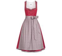 Dirndl NÜBLER "Dirndl midi Terres", Damen, Gr. 54, EURO, rot, Obermaterial: 100% Baumwolle CO., Kleider (43407336-54) rot