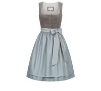 Dirndl NÜBLER "Dirndl mini Fabienne", Damen, Gr. 36, EURO, grau, Obermaterial: 100% Polyamid PA., Kleider (94551156-36) grau