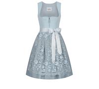 Dirndl NÜBLER "Dirndl mini Garbine", Damen, Gr. 36, EURO, blau, Obermaterial: 100% Polyester PES., Kleider (91565135-36) blau
