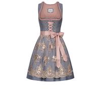 Dirndl NÜBLER "Dirndl mini Gerhild", Damen, Gr. 32, EURO, blau, Obermaterial: 100% Polyester PES., Kleider (24345627-32) blau