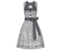 Dirndl NÜBLER "Dirndl mini Gerti", Damen, Gr. 36, EURO, silber, Obermaterial: 100% Polyester PES., Kleider (33846922-36) silber