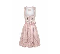 Dirndl NÜBLER "Dirndl mini Karoline", Damen, Gr. 34, EURO, beige, Obermaterial: 100% Polyester PES., Kleider (89863335-34) beige
