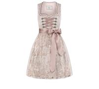 Dirndl NÜBLER "Dirndl mini Tessa", Damen, Gr. 44, EURO, beige, Obermaterial: 100% Polyester PES., Kleider (67262445-44) beige