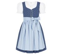Dirndl NÜBLER "Kinderdirndl Flores", Mädchen, Gr. 140, EURO, blau, Obermaterial: 100% Baumwolle CO., Kleider (25811719-140) blau