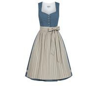 Dirndl NÜBLER "Midi Dirndl Felicitas", Damen, Gr. 36, EURO, blau, Obermaterial: 100% Polyester PES., Kleider (58037354-36) blau