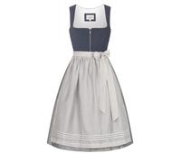 Dirndl NÜBLER "Midi Dirndl Katharina", Damen, Gr. 34, EURO, blau, Obermaterial: 50% Baumwolle CO. 50% Polyester PES., Kleider (72800038-34) blau