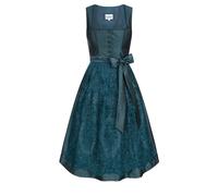 Dirndl NÜBLER "Midi Dirndl Kerala", Damen, Gr. 44, EURO, blau, Obermaterial: 100% Polyester PES., Kleider (25352262-44) blau