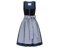 Dirndl NÜBLER "Mini Dirndl Florentine", Damen, Gr. 38, EURO, blau, Obermaterial: 99% Baumwolle CO. 1% Elasthan EL., Kleider (17925953-38) blau