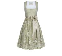 Dirndl NÜBLER "Mini Dirndl Kisha", Damen, Gr. 34, EURO, grün, Obermaterial: 90% Leinen LI. 10% Polyester PES., Kleider (76232261-34) grün