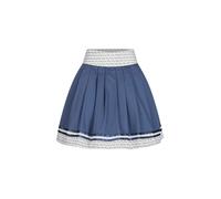 Dirndl NÜBLER "Trachtenrock Gitta", Damen, Gr. 38, EURO, blau, Obermaterial: 100% Baumwolle CO., Kleider (32634022-38) blau