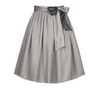 Dirndl Schürze Lang - Dirndlschürzen Dirndlschürze Oktoberfest Outfit Trachten Rock Dirndlrock Knielang Trachtenmode Trachtenrock Große Größen Samt Rocklänge Trachtenkleid Mit Schnalle Grau