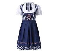 Dirndl Set 3 TLG. Trachtenkleid mit Stickerei, Dirndl Bluse, passender Schürze Größen von S-XXL