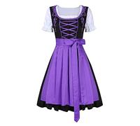 Dirndl Set 3 TLG. Trachtenkleid mit Stickerei, Dirndl Bluse, passender Schürze Größen von S-XXL