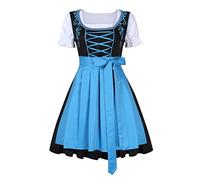 Dirndl Set 3 TLG. Trachtenkleid mit Stickerei, Dirndl Bluse, passender Schürze Größen von S-XXL