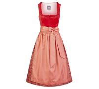 Dirndl SPIETH & WENSKY "Gloria", Damen, Gr. 42, N-Gr, rot, Obermaterial: 100% Polyester PES. Futter: 70% Polyester PES. 30% Viskose CV. 70% Polyester PES. 30% Viskose CV., geblümt, festlich, regular f