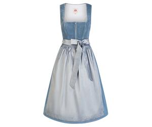 Dirndl SPIETH & WENSKY "Havard", Damen, Gr. 44, N-Gr, blau, Obermaterial: 97% Polyester PES. 3% Elasthan EL. Futter: 95% Polyester PES. 5% Elasthan EL. 95% Polyester PES. 5% Elasthan EL., uni, festlic