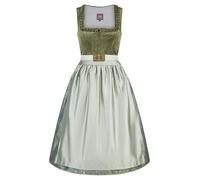 Dirndl SPIETH & WENSKY "Spieth & Wensky Dirndl Koral", Damen, Gr. 38, N-Gr, grün (oliv), Obermaterial: 85% Polyester PES. 15% Polyamid PA., uni, regular fit, Kleider, mit dekorativer Schürze (78327754