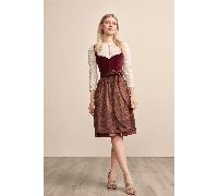Dirndl XANA % - Krüger Collection - 60 cm - 113668-060-0090 Bordeaux/Bordeaux - Gr. - 48