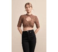 Dirndlbluse DANICA - Krüger Madl - 316168-000-0007 Braun/Braun - Gr. - 42