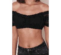 Dirndlbluse EBONY % - Krüger MADL - 030000-000-0004 Schwarz/Schwarz - Gr. - 32