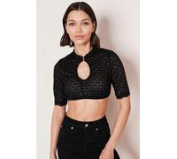 Dirndlbluse FRANJA - Krüger Madl - 316167-000-0004 Schwarz/Schwarz - Gr. - 34