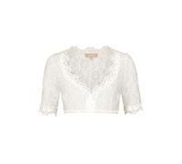Krüger Collection Dirndlbluse Cassandra mit edler Spitze 3/4-Arm Ecru Größe 32 Damen