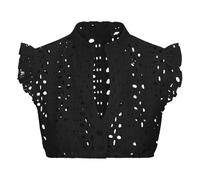 Dirndlbluse Langarm Dirndlbluse schwarz hochgeschlossen Stehkragen v Ausschnitt Grosse grössen rüschen flügelärmel puffärmel Langarm oktoberfestbluse blau Trachtenjacke Stockerpoint，L