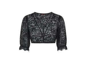 Dirndlbluse NINA VON C. "Dirndl-Bluse halbarm Celine", Damen, Gr. 42, schwarz, Obermaterial: 87% Polyamid PA. 13% Elasthan EL., Blusen Dirndlbluse (42666066-42) schwarz