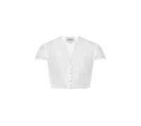 Dirndlbluse NÜBLER "Dirndlbluse kurzarm Tabea", Damen, Gr. 38, weiß, Obermaterial: 97% Polyester PES. 3% Elasthan EL., Blusen Dirndlbluse (23298700-38) weiß