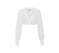 Dirndlbluse NÜBLER "Dirndlbluse langarm Charlotte", Damen, Gr. 36, beige (creme), Obermaterial: 100% Polyester PES., Blusen Dirndlbluse (85542364-36) creme