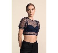 Dirndlbluse Serelina - Krüger Madl - 317071-000-0008 Blau/Blau - Gr. - 36