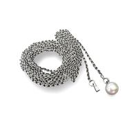 Dirndlkette Miederkette für Dirndl schmale stabile Metall Kette mit Kunststoffperle, Länge 1,5m