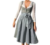 Dirndlkleid Damen Dirndl Rock Braun Große Größen Women's Dirndl Dresses Mit Reissverschluss Vorne Trachtenmieder Für Damen Gr 50 Oktoberfest Outfit Gold Trachtenkleid Übergröße Schürze Weiß